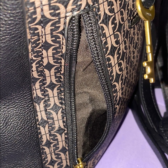 NWOT Fossil Black and Brown Women's Bag - Picture 6 of 11